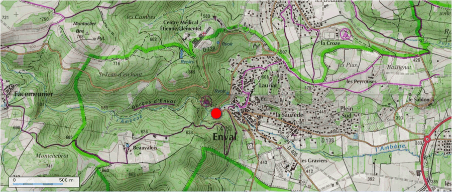 carte barite Enval